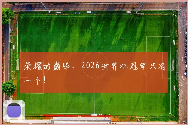 荣耀的巅峰，2026世界杯冠军只有一个！